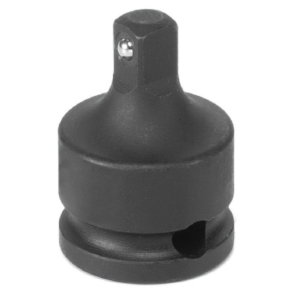 Grey Pneumatic 3/8 Female X 1/2 Male Adapter W/ Locking Pin 1138AL